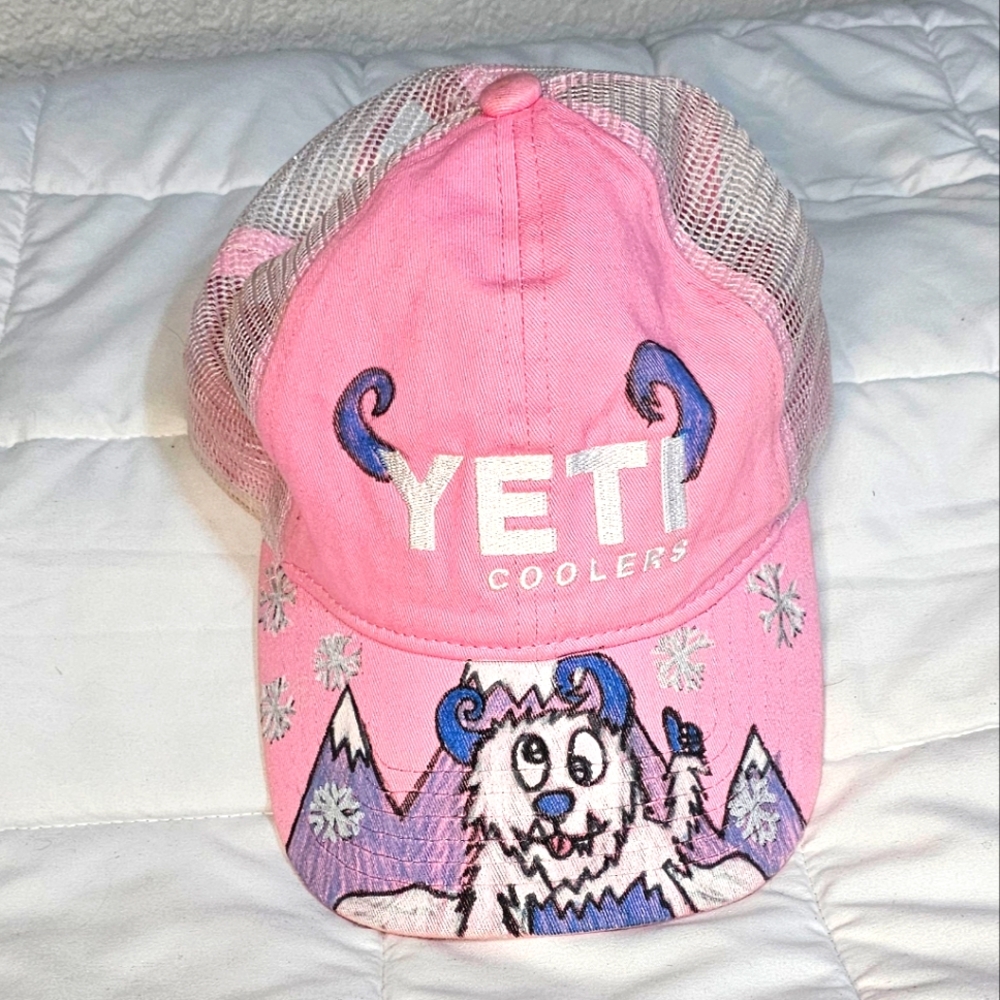 Yeti Coolers Pink Yeti Snapback Hat
